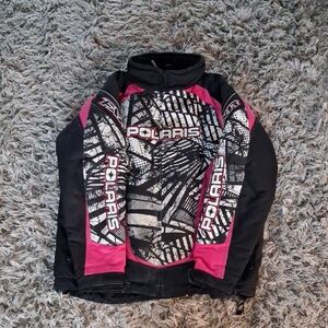 Polaris Women's Black and Pink Jacket